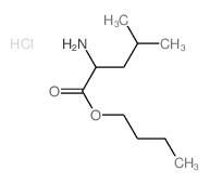 butyl 2-amino-4-methyl-pentanoate结构式