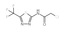 2-chloro-N-[5-(trifluoromethyl)-1,3,4-thiadiazol-2-yl]acetamide structure