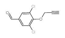 3,5-二氯-4-(丙-2-炔-1-基氧基)苯甲醛结构式