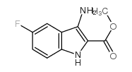 3-氨基-5-氟-1H-吲哚-2-羧酸甲酯结构式