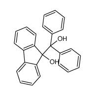 9-(α-hydroxy-benzhydryl)-fluoren-9-ol结构式
