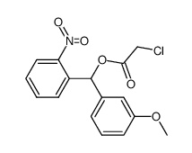 chloro-acetic acid (3-methoxy-phenyl)-(2-nitro-phenyl)-methyl ester Structure