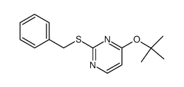 2-(benzylthio)-4-(tert-butoxy)pyrimidine Structure