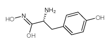 Benzenepropanamide, a-amino-N,4-dihydroxy-, (aS)- structure