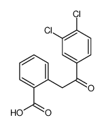 2-(3,4-Dichloro-β-oxophenethyl)benzoic acid structure