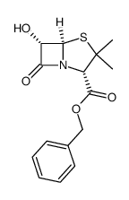 (2S,5R,6S)-Benzyl 6-Hydroxy-3,3-dimethyl-7-oxo-4-thia-1-azabicyclo[3.2.0]heptane-2-carboxylate结构式