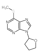 6-methylsulfanyl-9-(oxolan-2-yl)purine Structure