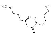 bis(2-methoxyethyl) 2-methylidenebutanedioate结构式