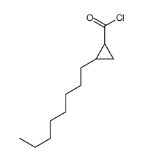 2-octylcyclopropane-1-carbonyl chloride Structure