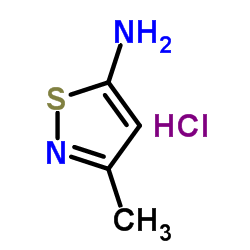 3-Methyl-1,2-thiazol-5-amine hydrochloride (1:1) structure