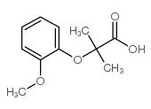2-(2-methoxyphenoxy)-2-methylpropanoic acid Structure