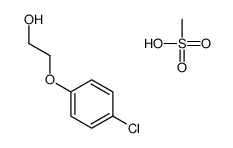 2-(4-chlorophenoxy)ethanol,methanesulfonic acid Structure