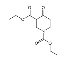 4-oxo-piperidine-1,3-dicarboxylic acid diethyl ester Structure