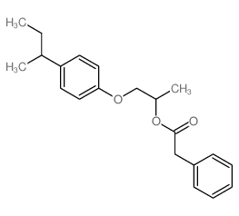 Benzeneacetic acid,1-methyl-2-[4-(1-methylpropyl)phenoxy]ethyl ester structure