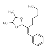 4,5-dimethyl-2-(1-phenylhept-1-en-2-yl)-1,3-dioxolane Structure