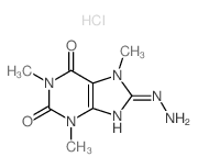 8-hydrazinyl-1,3,7-trimethyl-purine-2,6-dione结构式