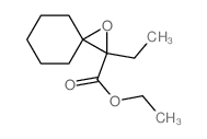 Ethyl 2-ethyl-1-oxaspiro(2.5)octane-2-carboxylate structure