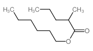 hexyl 2-methylpentanoate结构式