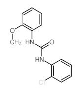 Urea, N- (2-chlorophenyl)-N-(2-methoxyphenyl)- Structure