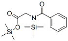 N-Benzoyl-N-(trimethylsilyl)glycine (trimethylsilyl) ester结构式