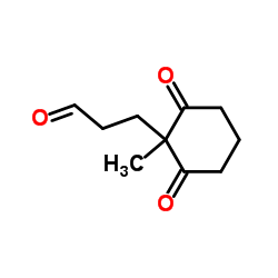 3-(1-Methyl-2,6-dioxocyclohexyl)propanal Structure