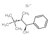 (-)-N,N-二甲基溴化麻黄碱结构式