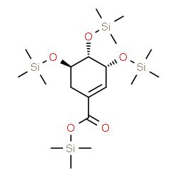 Shikimic acid tetrakis(tms) structure