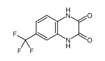 1,4-Dihydro-6-(trifluoromethyl)quinoxaline-2,3-dione Structure