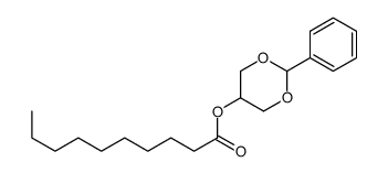 Decanoic acid 2-phenyl-1,3-dioxan-5-yl ester structure