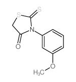 3-(3-methoxyphenyl)-2-sulfanylidene-thiazolidin-4-one结构式