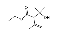 ethyl 3-hydroxy-2-isopropenyl-3-methylbutanoate Structure
