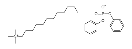 diphenyl phosphate,dodecyl(trimethyl)azanium Structure