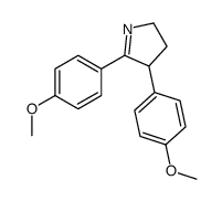 2,3-Bis(p-methoxyphenyl)-1-pyrroline Structure