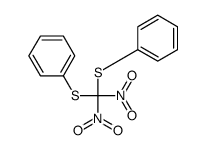 [dinitro(phenylsulfanyl)methyl]sulfanylbenzene Structure