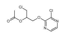 2-acetoxy-3-(2-chloro-3-pyrazinyloxy)-1-propyl chloride结构式
