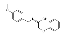 N-[(4-methoxyphenyl)methyl]-2-phenoxyacetamide结构式