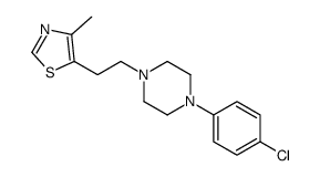 5-[2-[4-(4-chlorophenyl)piperazin-1-yl]ethyl]-4-methyl-1,3-thiazole Structure