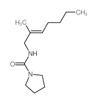 N-[(E)-2-methylhept-2-enyl]pyrrolidine-1-carboxamide Structure