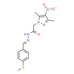 1H-Pyrazole-1-aceticacid,3,5-dimethyl-4-nitro-,[[4-(methylthio)phenyl]methylene]hydrazide(9CI) picture