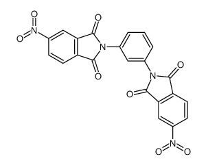 5-nitro-2-[3-(5-nitro-1,3-dioxoisoindol-2-yl)phenyl]isoindole-1,3-dione Structure