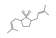 2,5-bis(3-methylbut-2-enyl)thiolane 1,1-dioxide结构式