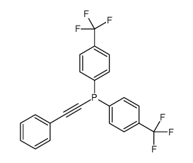 2-phenylethynyl-bis[4-(trifluoromethyl)phenyl]phosphane Structure