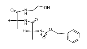Nα-Benzyloxycarbonyl-D-alanyl-D-alaninethanolamid结构式