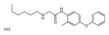 hexyl-[2-(2-methyl-4-phenoxyanilino)-2-oxoethyl]azanium,chloride Structure
