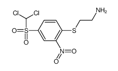 2-[4-(dichloromethylsulfonyl)-2-nitrophenyl]sulfanylethanamine结构式