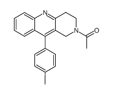 2-acetyl-10-p-tolyl-1,2,3,4-tetrahydro-benzo[b][1,6]naphthyridine Structure