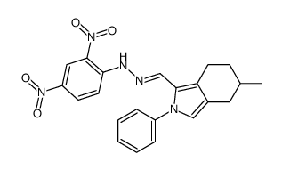 N-[(Z)-(5-methyl-2-phenyl-4,5,6,7-tetrahydroisoindol-1-yl)methylideneamino]-2,4-dinitroaniline结构式