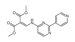 dimethyl N-[2-(4-pyridinyl)-4-pyrimidinyl]-aminomethylenemalonate结构式