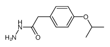 4-(1-METHYLETHOXY)-BENZENEACETIC ACID HYDRAZIDE结构式