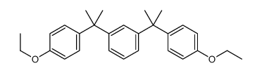 1,3-bis[2-(4-ethoxyphenyl)propan-2-yl]benzene结构式